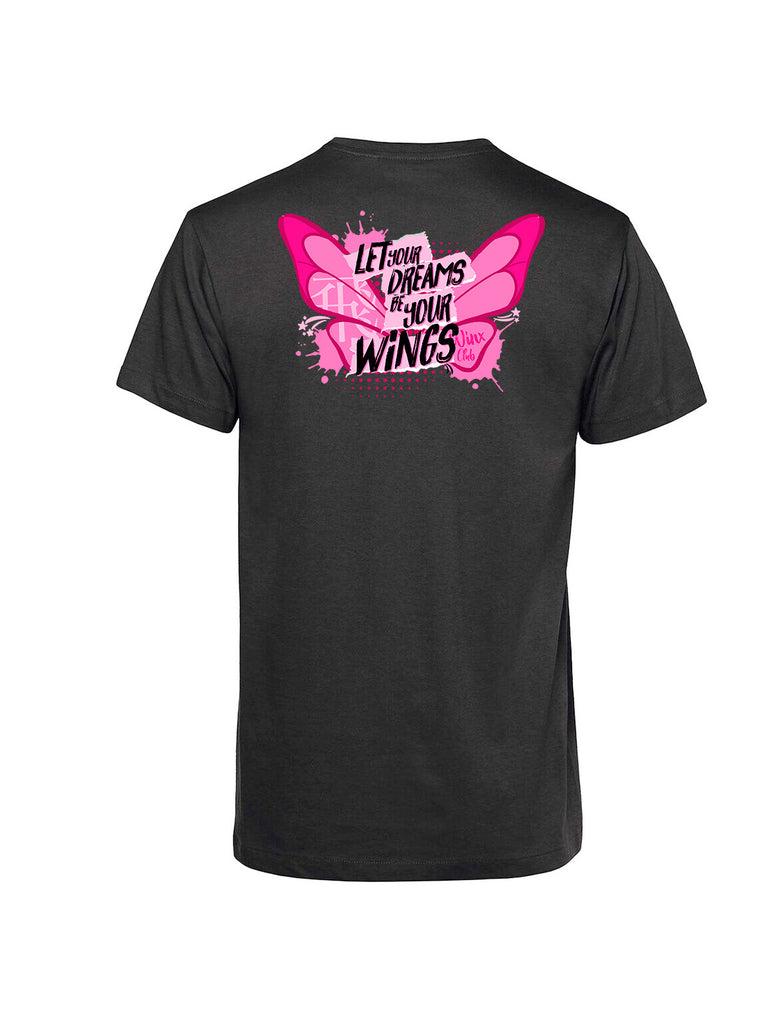 Let your Dreams be your Wings Unisex T-shirt con stampa sul retro