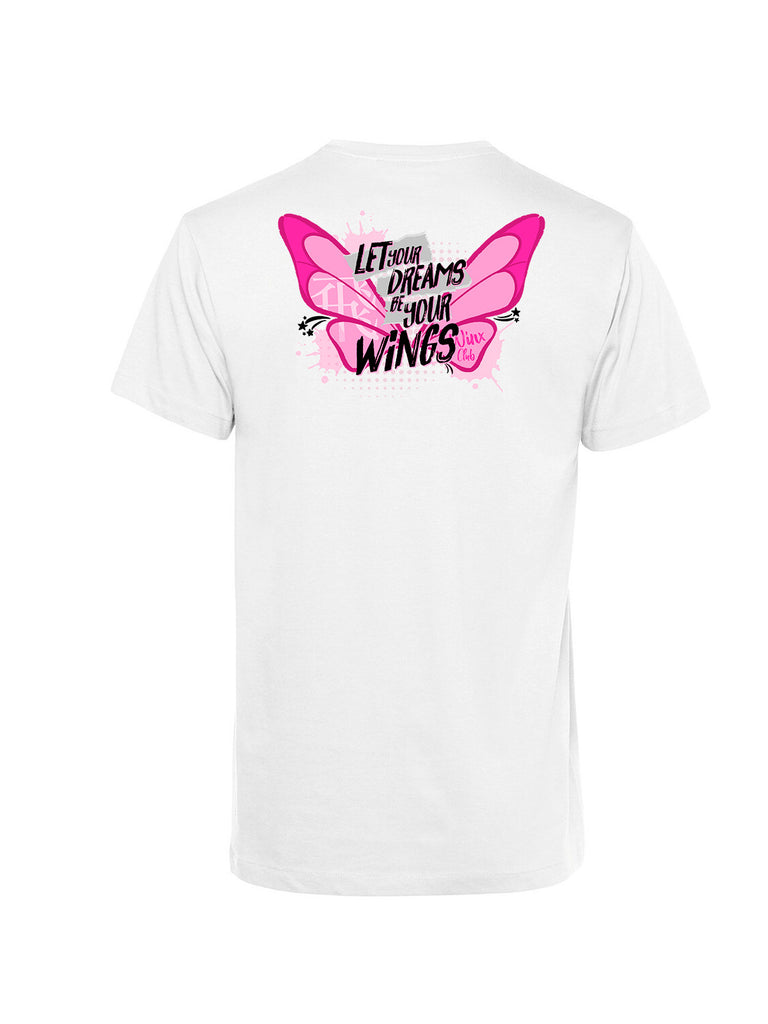 Let your Dreams be your Wings Unisex T-shirt backside printed