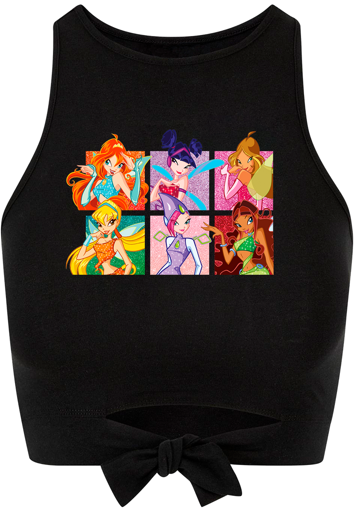 Winx Glitter Knot Top