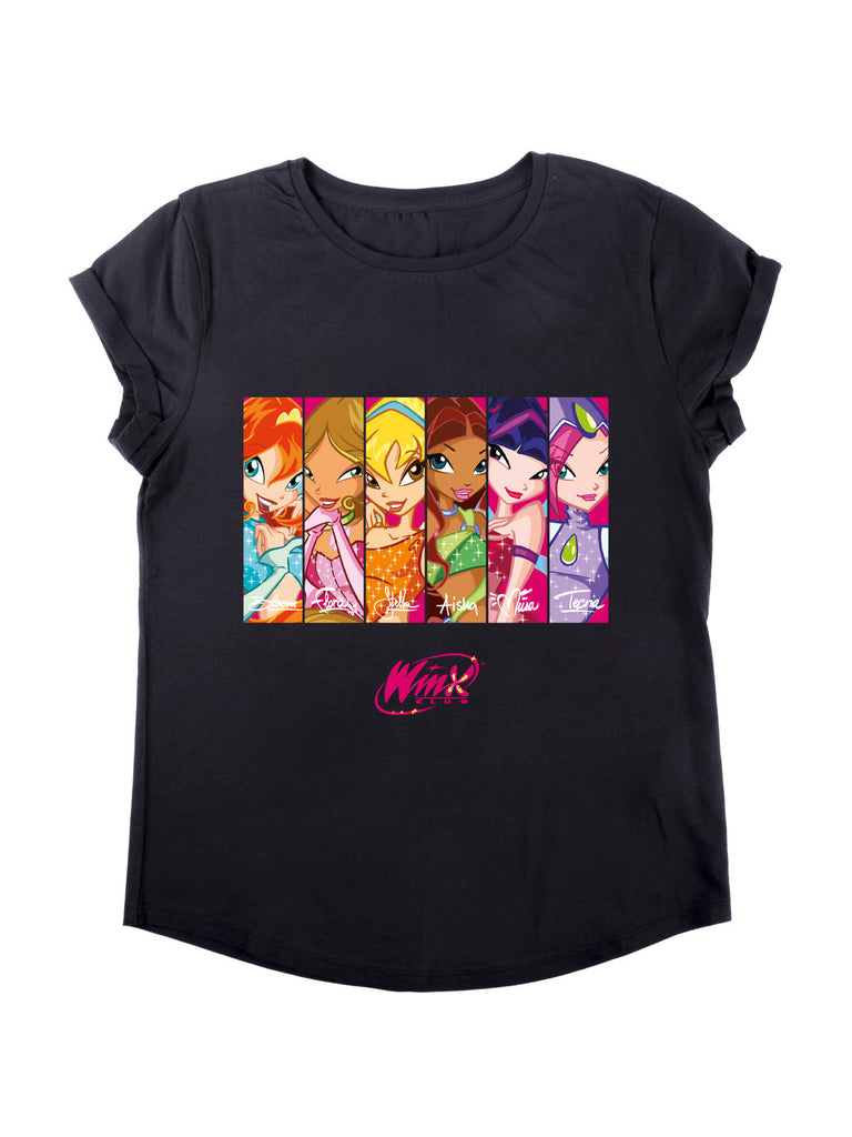 Under the sign of Winx! Rolled sleeves T-shirt