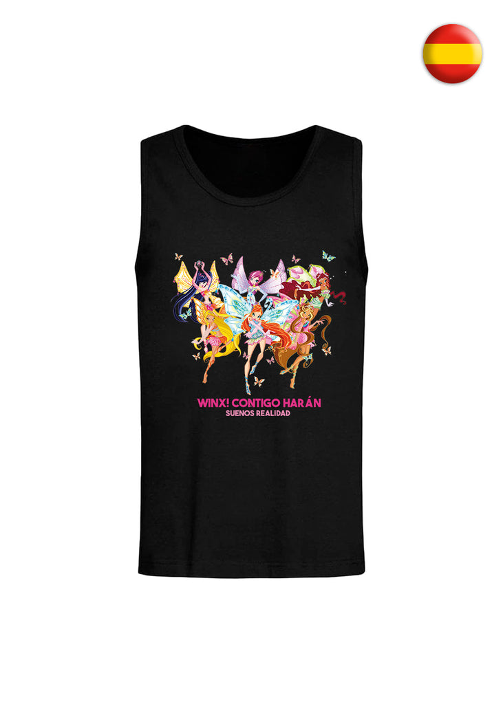 Say it in your language! Black Tank Top