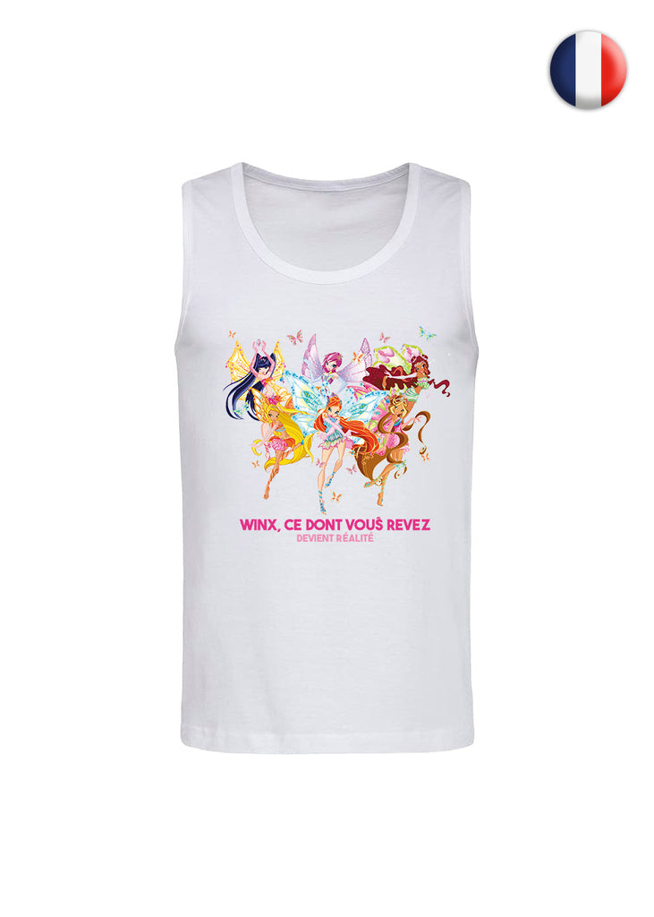 Say it in your language! White Tank Top