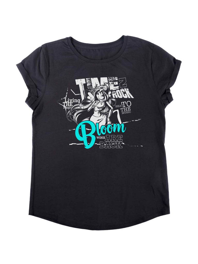Time to rock! Rolled sleeves T-shirt
