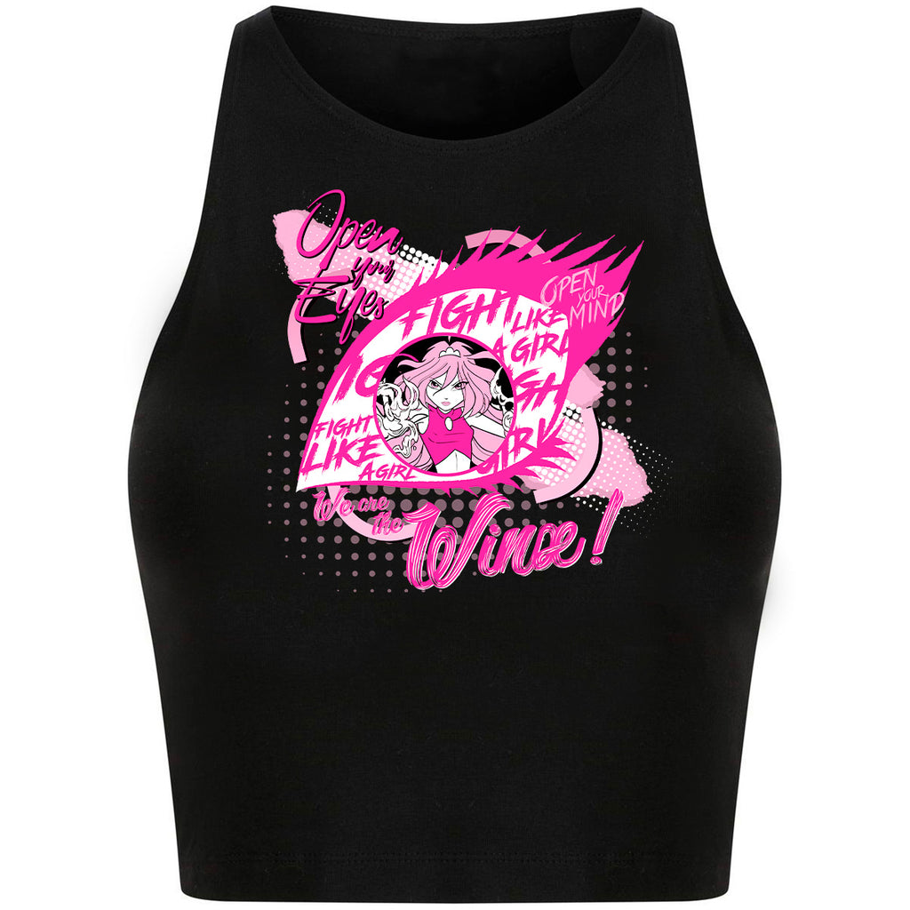 Fight like a girl Cropped Top