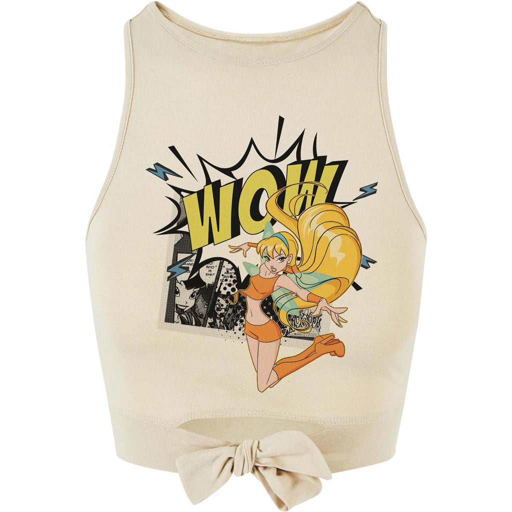 Stella ComiX pop Crop Top con nodo.