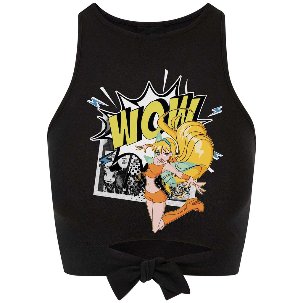 Stella ComiX pop Crop Top con nodo.