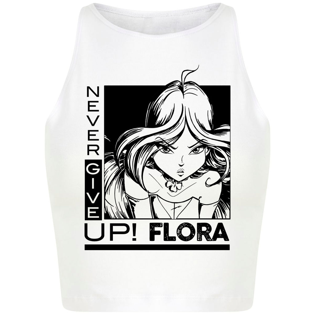 Never give up, Flora! Cropped Top